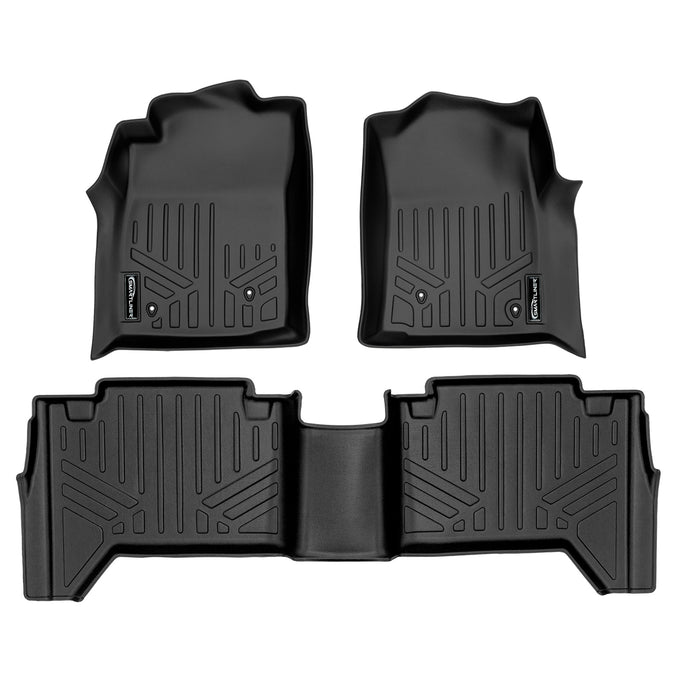 Floor Mats 2 Row Liner Set <br> 05-11 Toyota Tacoma Double Cab