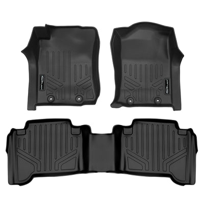 Floor Mats 2 Row Liner Set <br> 12-15 Toyota Tacoma Double Cab