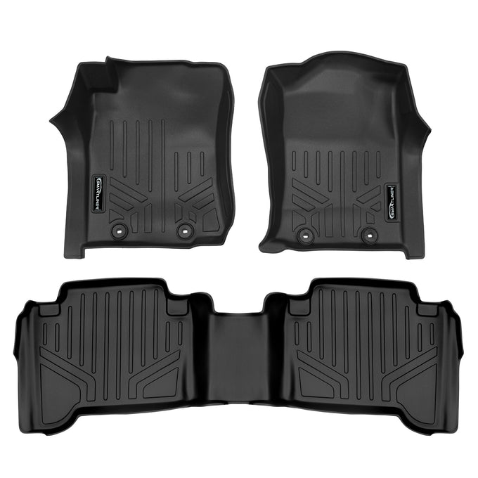 Floor Mats 2 Row Liner Set <br> 12-15 Toyota Tacoma Double Cab