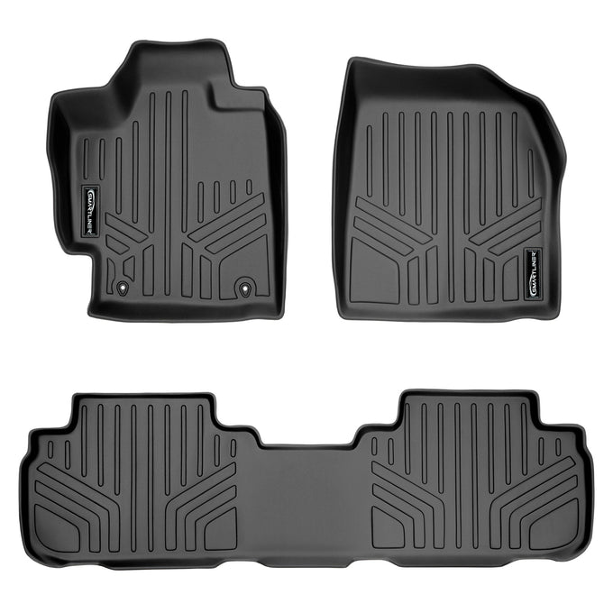 Floor Mats 2 Row Liner Set <br> 08-13 Toyota Highlander (Non-Hybrid)