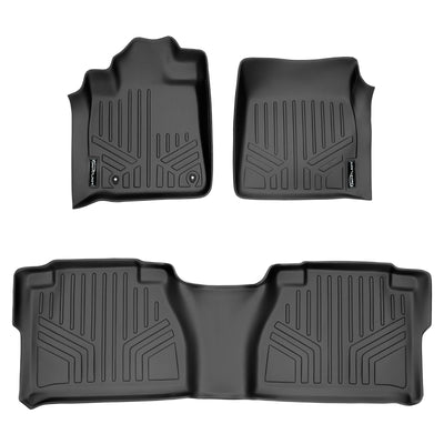 Floor Mats 2 Row Liner Set <br> 07-11 Toyota Tundra Double Cab