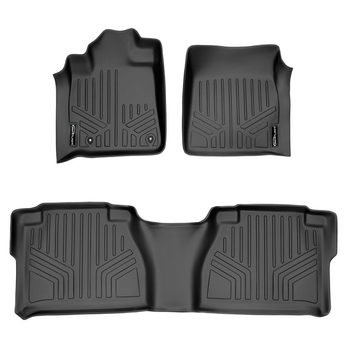 Floor Mats 2 Row Liner Set <br> 07-11 Toyota Tundra Double Cab