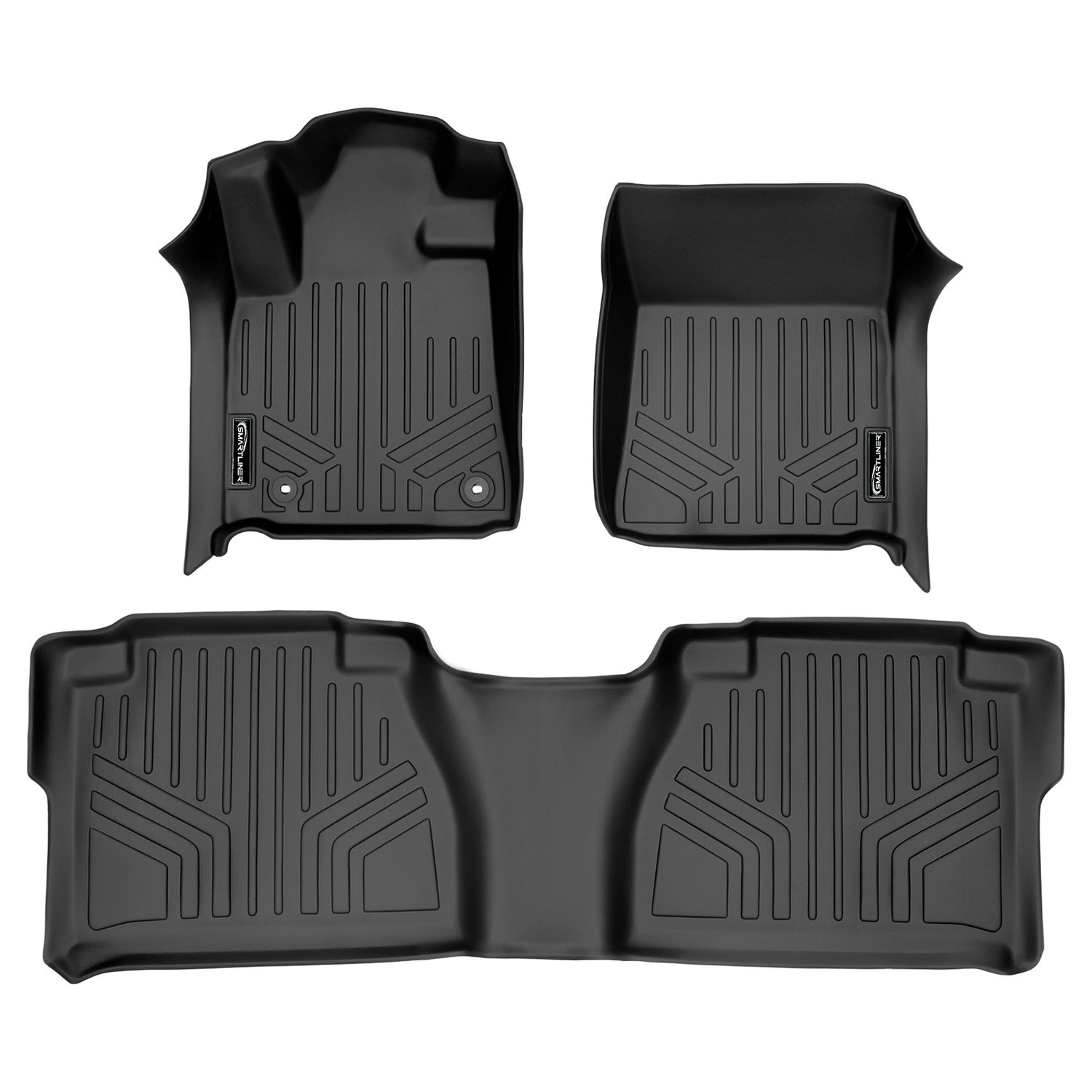 Floor Mats 2 Row Liner Set <br> 12-13 Toyota Tundra Double Cab