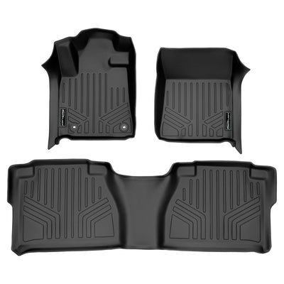 Floor Mats 2 Row Liner Set <br> 12-13 Toyota Tundra Double Cab
