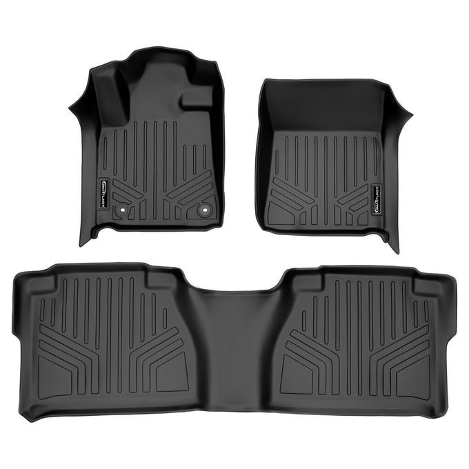 Floor Mats 2 Row Liner Set <br> 12-13 Toyota Tundra Double Cab