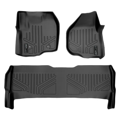 Floor Mats 2 Row Liner Set <br> 12¨C16 Ford F-250¨C450 Super Duty Crew Cab