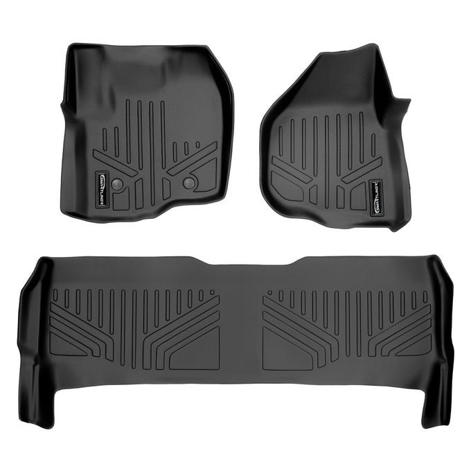 Floor Mats 2 Row Liner Set <br> 12¨C16 Ford F-250¨C450 Super Duty Crew Cab