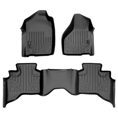 Floor Mats 2 Row Liner Set <br> 12-22 RAM 1500 Quad Cab