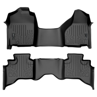 Floor Mats 2 Row Liner Set <br> 09-12 Dodge Ram 1500 Quad Cab