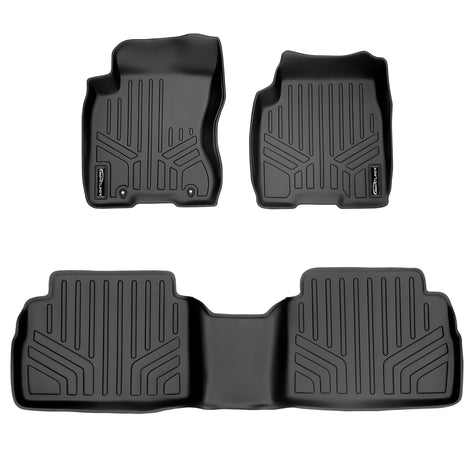 Floor Mats 2 Row Liner Set <br> 08-13 Nissan Rogue14-15 Nissan Rogue Select)