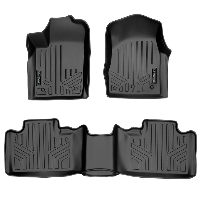 Floor Mats 2 Row Liner Set <br> 13-16 Jeep Grand Cherokee13-16 Dodge Durango