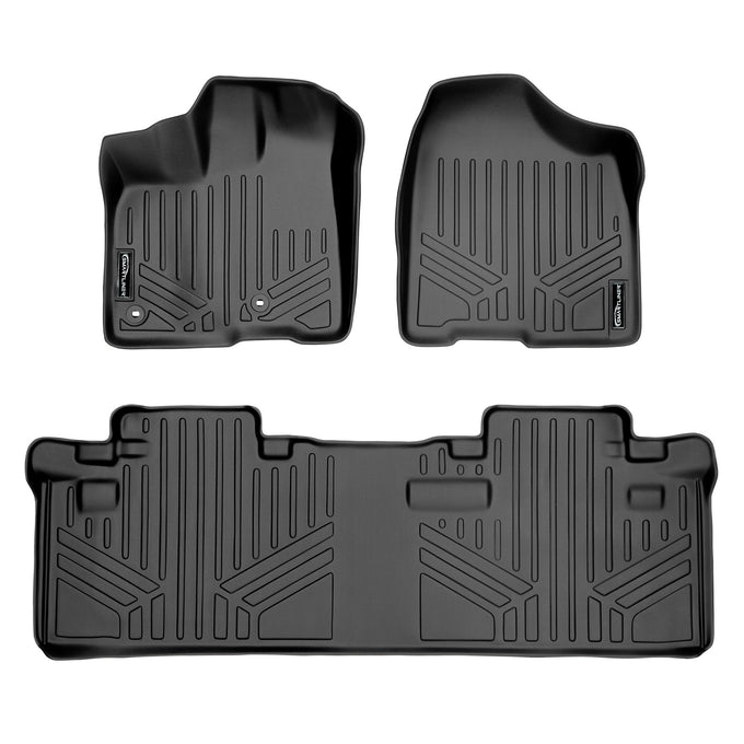 Floor Mats 2 Row Liner Set <br> 13-20 Toyota Sienna (8 Passenger)