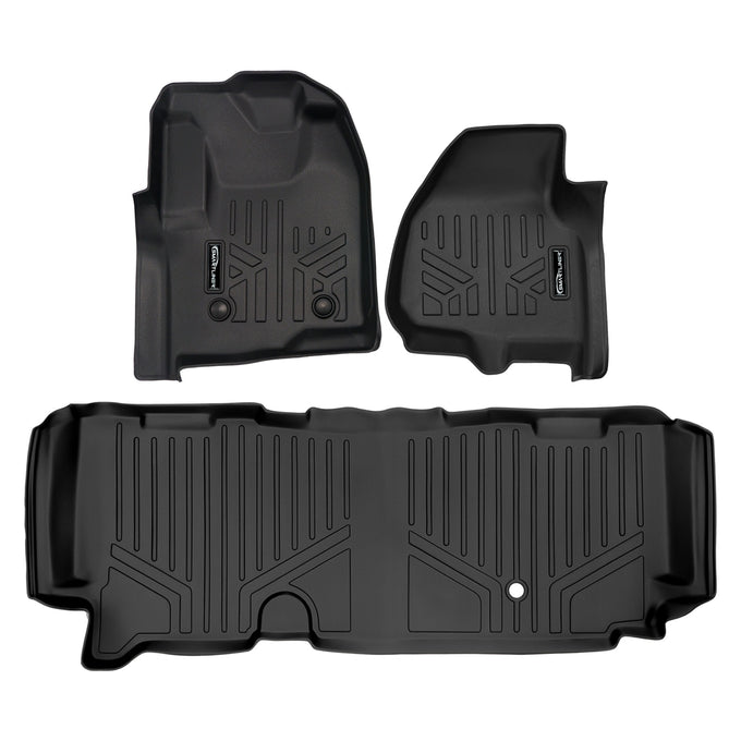 Floor Mats Liner Set <br> 11-12 Ford F-250 / F-350 Super/Extended Cab