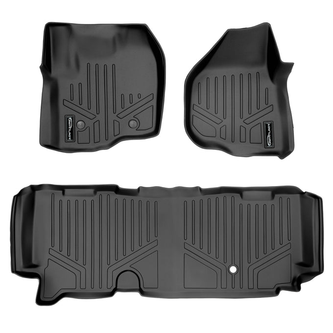Floor Mats 2 Row Liner Set <br> 12¨C16 Ford F-250/350 SuperCab