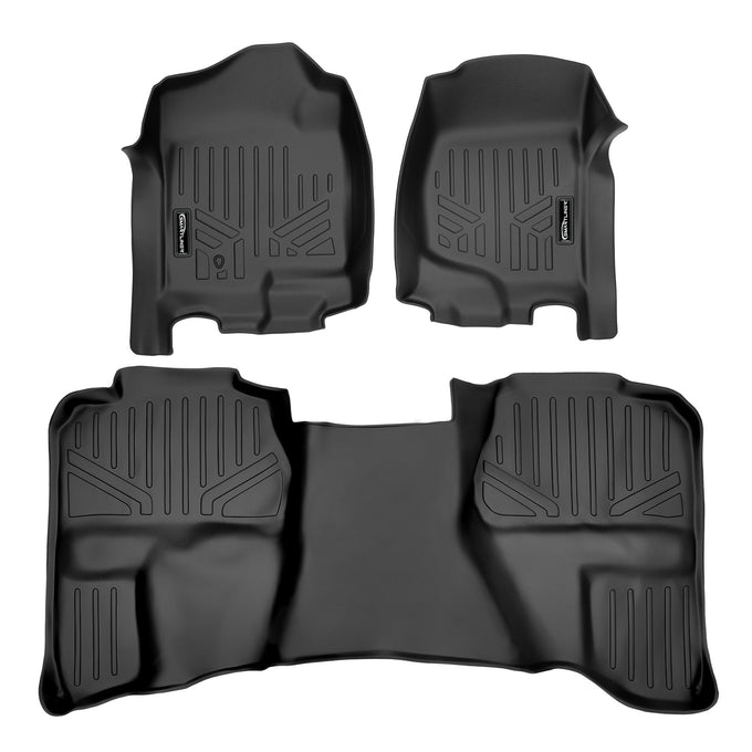 Floor Mats 2 Row Liner Set <br> 07¨C13 Chevy/GMC 1500¨C3500 Ext Cab