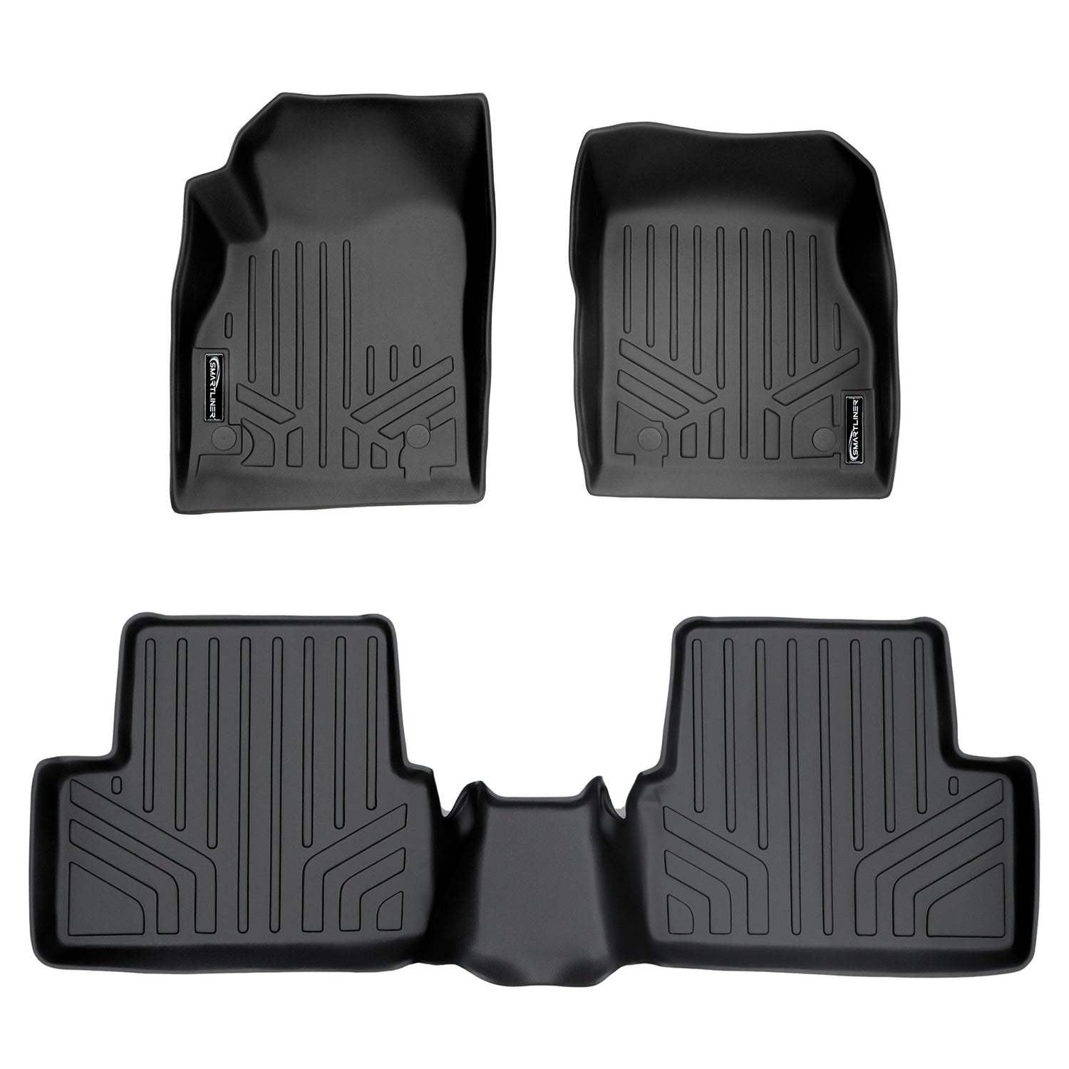 Floor Mats 2 Row Liner Set <br> 11-15 Chevrolet Cruze16 Chevrolet Cruze Limited