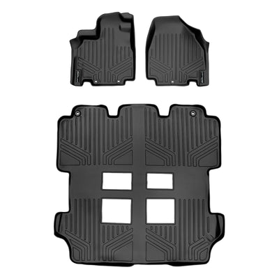 Floor Mats 3 Row Liner Set <br> 11-17 Honda Odyssey