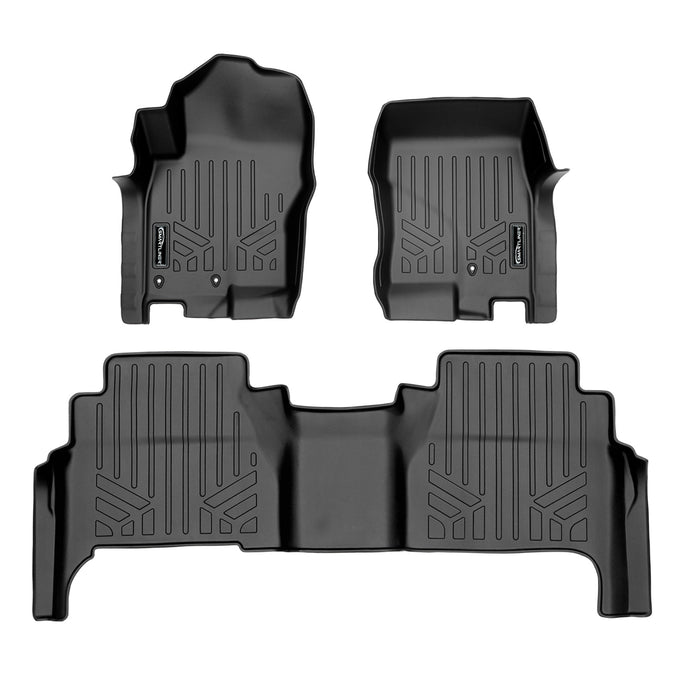 Floor Mats 2 Row Liner Set <br> 08-21 Nissan Frontier Crew Cab