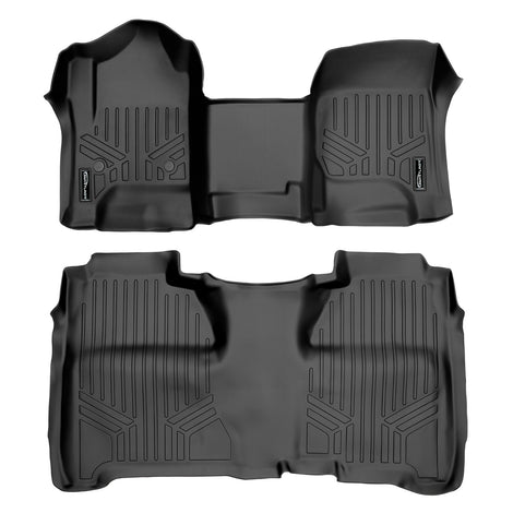 Floor Mats 2 Row Liner Set <br> 14¨C19 Chevy/GMC 1500¨C3500 HD Crew Cab