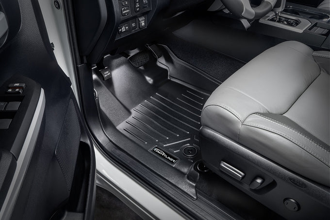 Floor Mats 2 Row Liner Set <br> 14-21 Toyota Tundra Double Cab and CrewMax