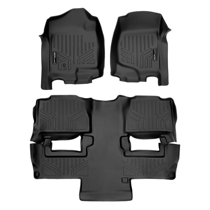 Floor Mats 2 Row Liner Set <br> 11-14 Chevrolet Tahoe11-14 GMC Yukon