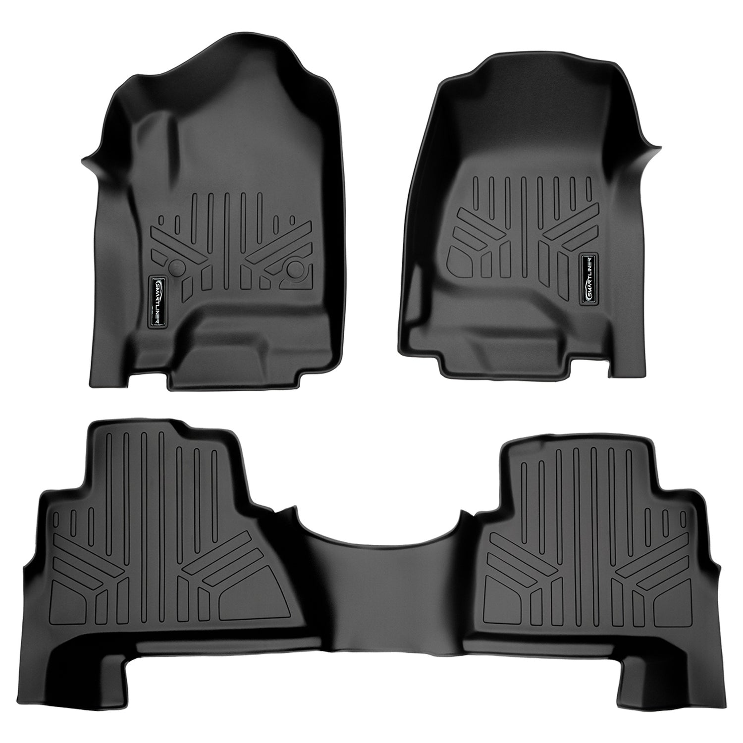 Floor Mats 2 Row Liner Set <br> 15-20 Cadillac Escalade