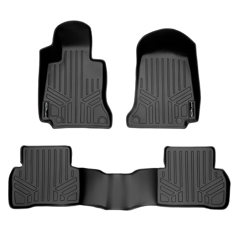 Floor Mats 2 Row Liner Set <br> 15¨C21 Mercedes C-Class C250/300/350/450/C63 AMG