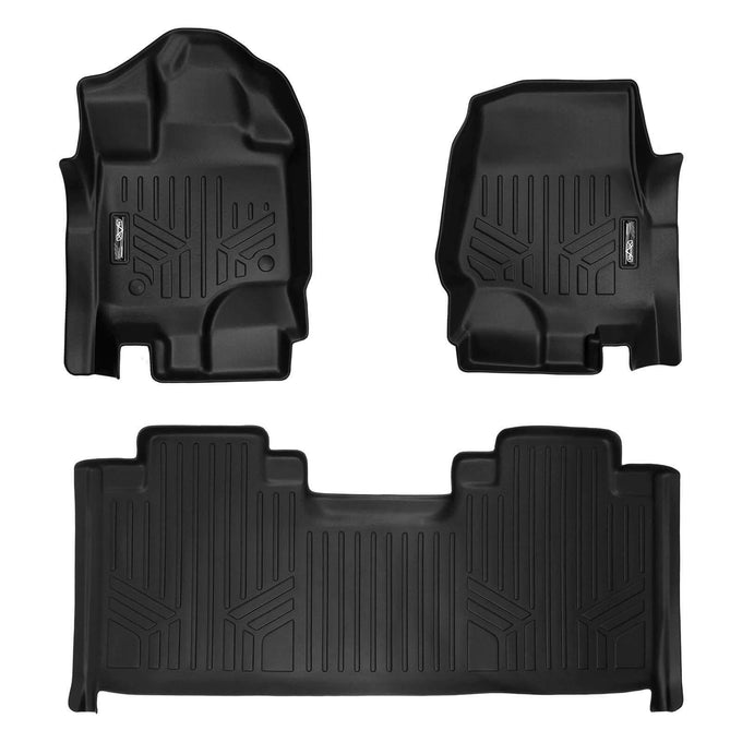 Floor Mats 2 Row Liner Set <br> 15-22 Ford F-150 SuperCab