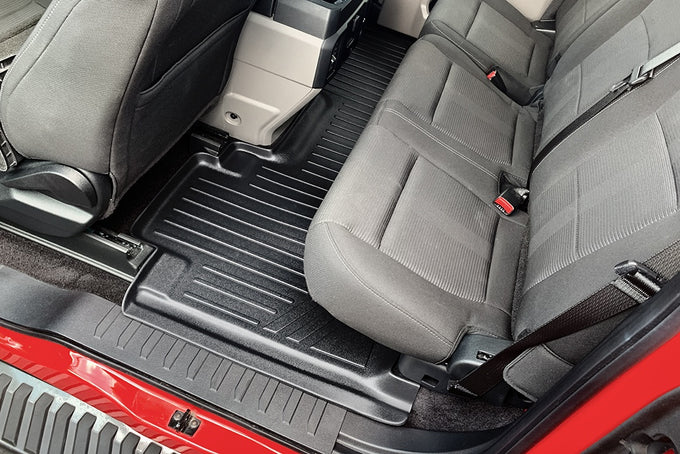 Floor Mats 2 Row Liner Set <br> 15-22 Ford F-150 SuperCab