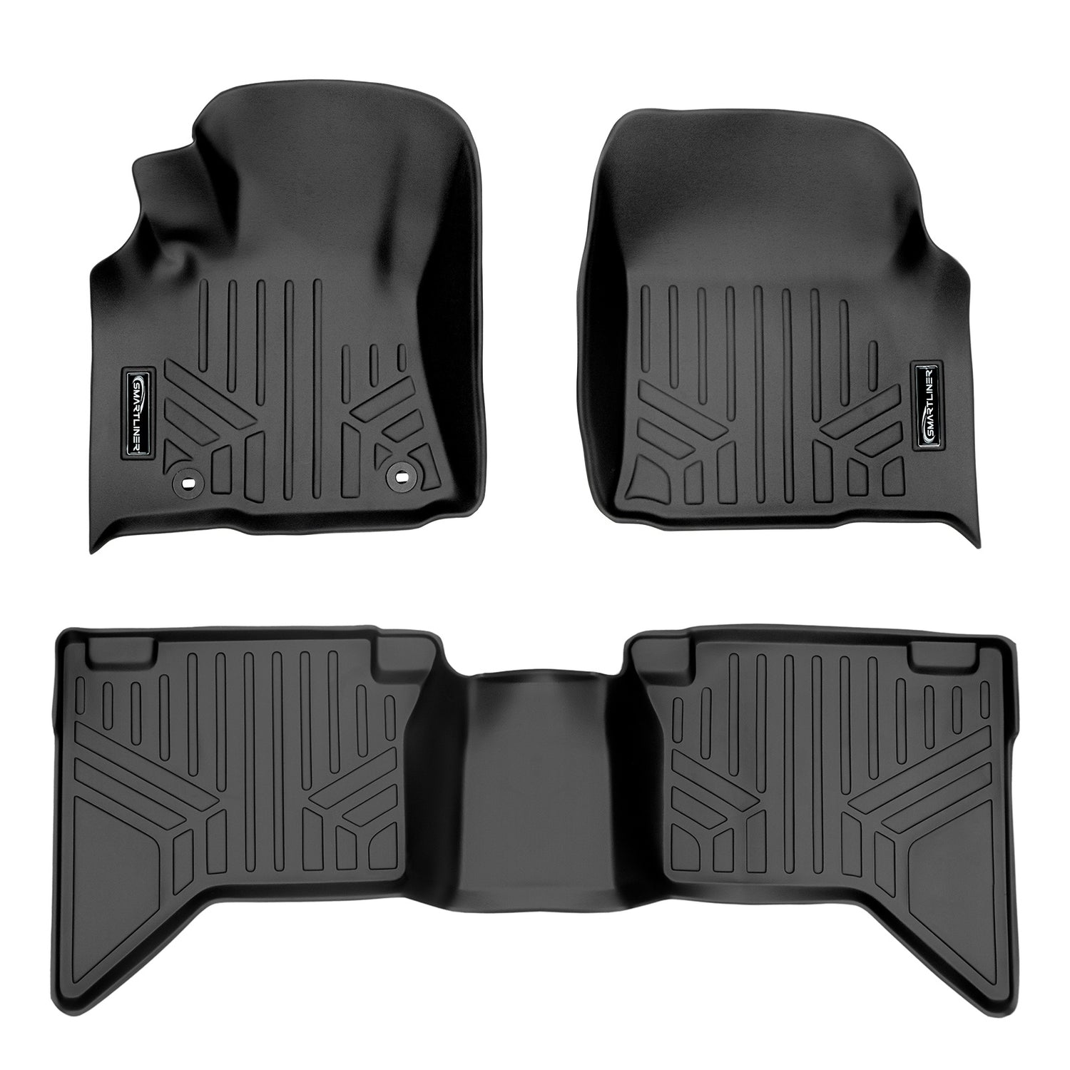 Floor Mats 2 Row Liner Set <br> 15-18 Hilux REVO