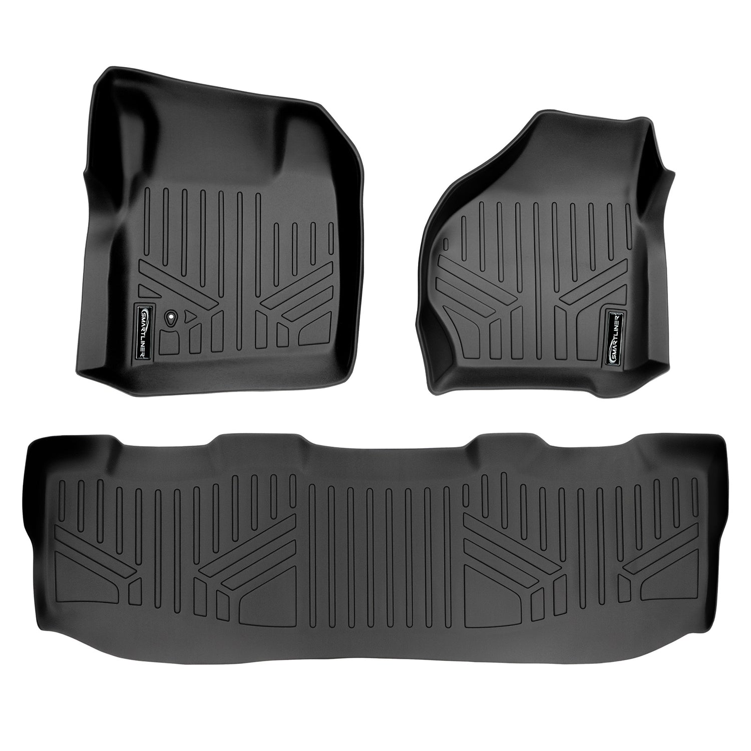 Floor Mats 2 Row Liner Set <br> 99¨C07 Ford F-250¨C550 Super Duty Crew Cab