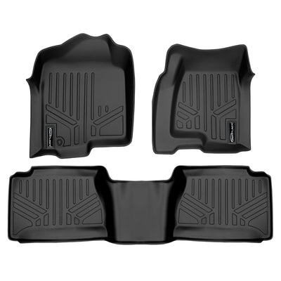 Floor Mats 2 Row Liner Set <br> 01¨C07 Chevy/GMC 1500¨C3500 Ext Cab
