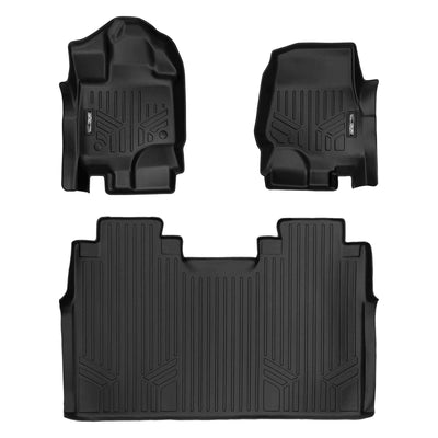 Floor Mats 2 Row Liner Set <br> 15-22 Ford F-150 SuperCrew Cab