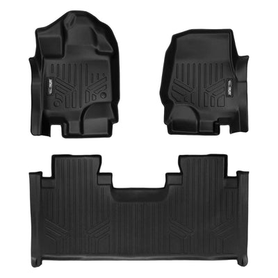 Floor Mats 2 Row Liner Set <br> 15-22 Ford F-150 SuperCab