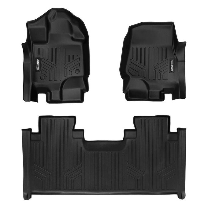 Floor Mats 2 Row Liner Set <br> 15-22 Ford F-150 SuperCab