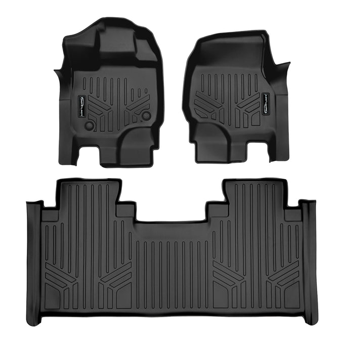 Floor Mats 2 Row Liner Set <br> 15-22 Ford F-150 SuperCab