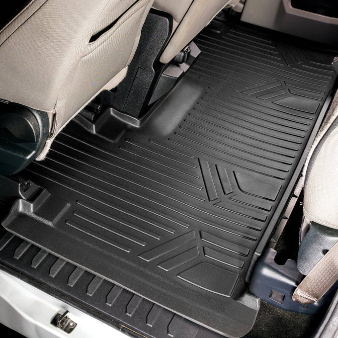 Floor Mats 2 Row Liner Set <br> 15-22 Ford F-150 SuperCab With Front Bench Seats
