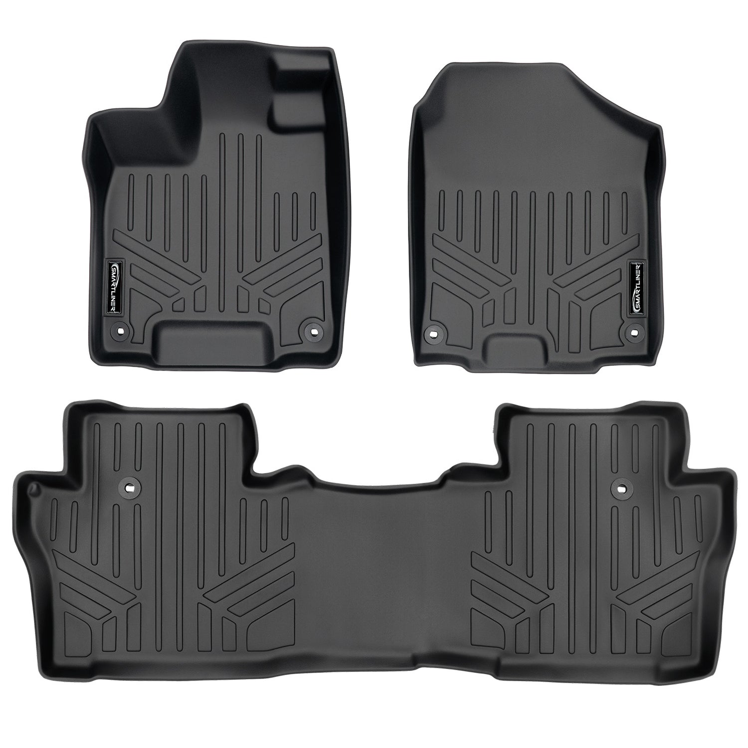 Floor Mats 2 Row Liner Set <br> 16-22 Honda Pilot
