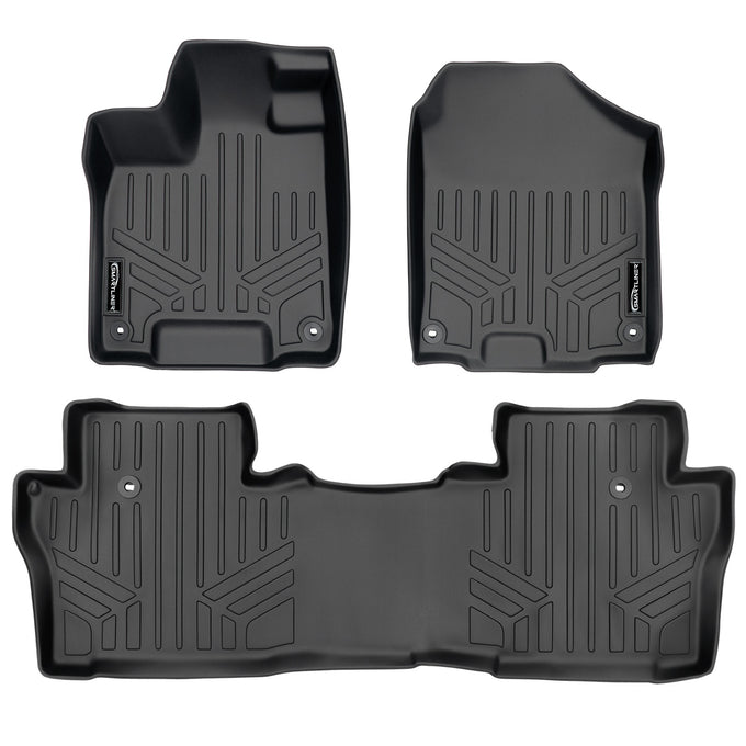 Floor Mats 2 Row Liner Set <br> 16-22 Honda Pilot