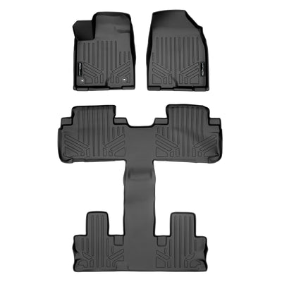 Floor Mats 3 Row Liner Set <br> 14-19 Toyota Highlander