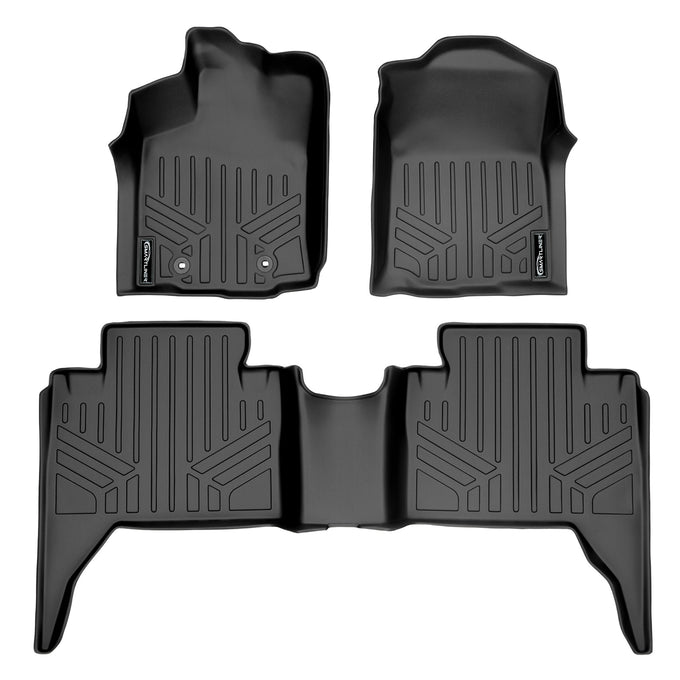 Floor Mats 2 Row Liner Set <br> 16-17 Toyota Tacoma Double Cab