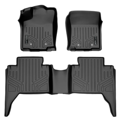 Floor Mats 2 Row Liner Set <br> 18-21 Toyota Tacoma Double Cab