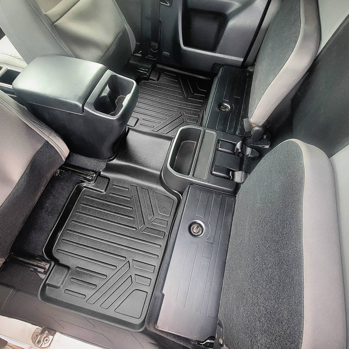 Floor Mats 2 Row Liner Set <br> 18-21 Toyota Tacoma Access/Extended Cab