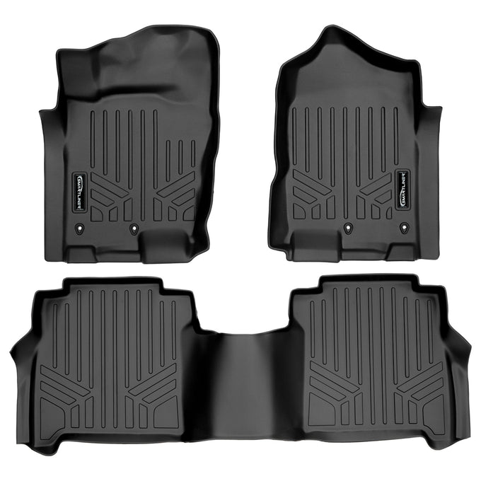 Floor Mats Liner Set <br> 16¨C22 Titan/XD Crew Cab w/ Toolbox & Front Buckets