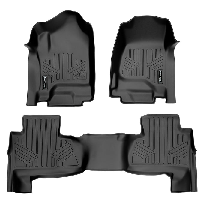 Floor Mats 2 Row Liner Set <br> 15-20 Chevrolet Suburban15-20 GMC Yukon XL