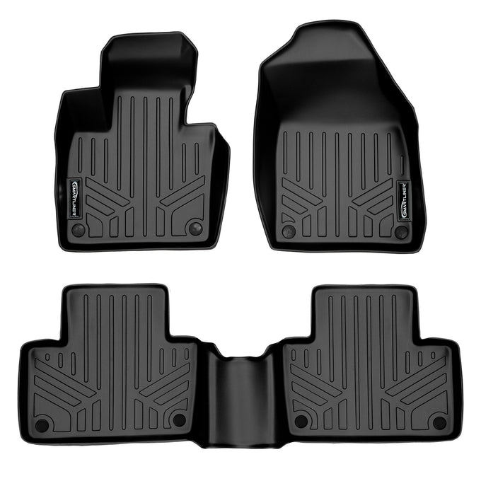 Floor Mats 2 Row Liner Set <br> 16-23 Volvo XC90 (Does not fit Plugin Hybrid)