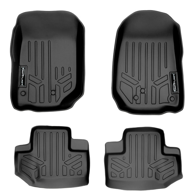 Floor Mats 2 Row Liner Set <br> 11-13 Jeep Wrangler (2 Door Models)