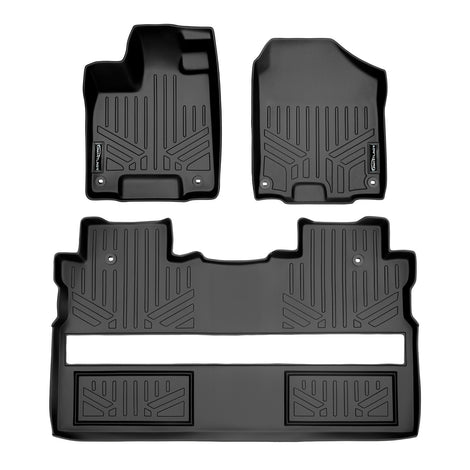 Floor Mats 2 Row Liner Set <br> 17-24 Honda Ridgeline Crew Cab