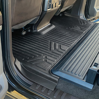 Floor Mats 2 Row Liner Set <br> 17¨C22 Ford F-250/350 SD Crew Cab w/ Front Buckets