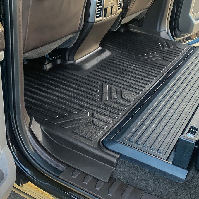 Floor Mats 2 Row Liner Set <br> 17¨C22 Ford F-250/350 SD Crew Cab w/ Front Buckets